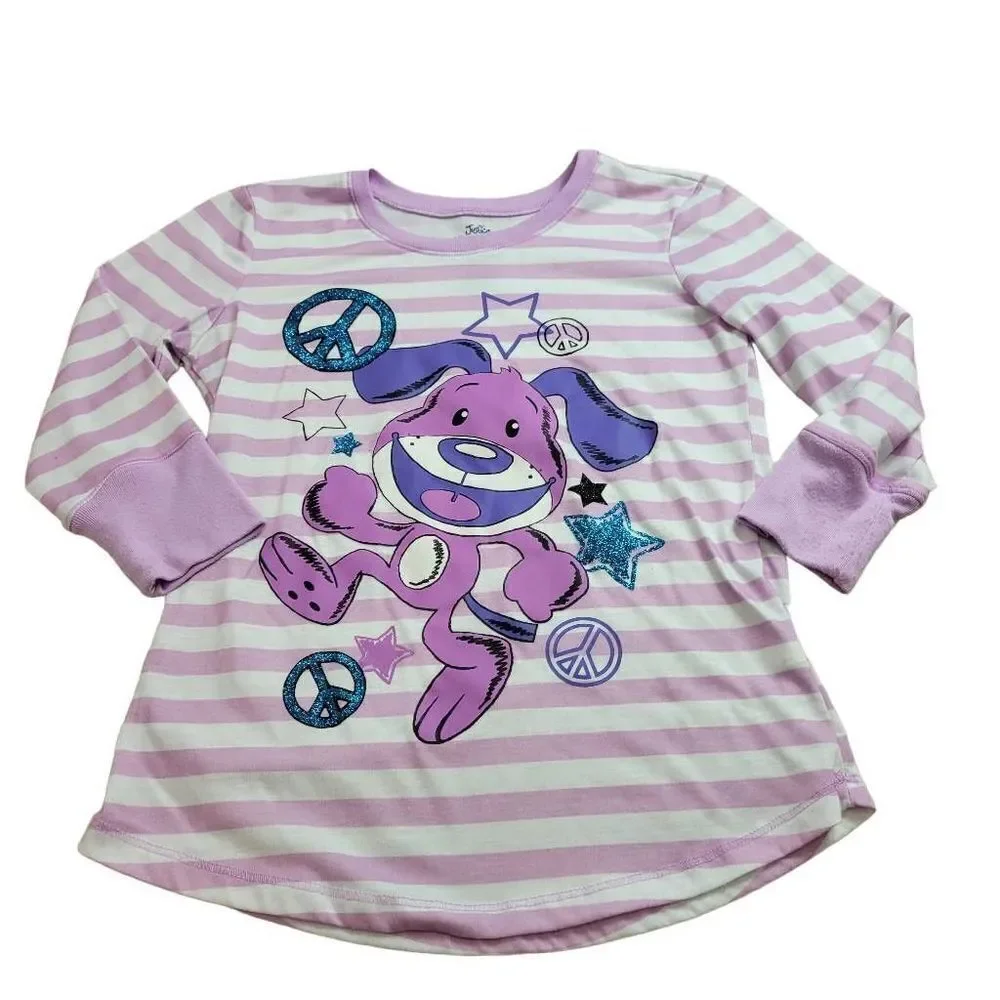 Justice peace sign puppy shirt 14